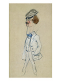 Young Man with a Monocle  1857 (Pastel and W/C on Paper)
