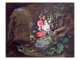 Flowers and Birds in a Cave