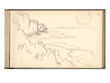 Beach of Pourville (Pencil on Paper)