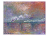 Charing Cross Bridge  Smoke in the Fog  1902 (Oil on Canvas)