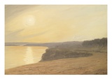 Sunset  Near Bournemouth  1899 (Oil on Card)