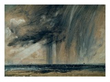 Rainstorm over the Sea  C1824-28 (Oil on Paper Laid on Canvas)