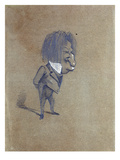 Caricature of Jules Husson (1821-89) 'Champfleury'  1858 (Pencil and Gouache on Paper)