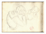 Germaine Hoschede (1873-1968) Reading (Pencil on Paper)
