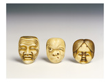 Three Masks (Ivory)