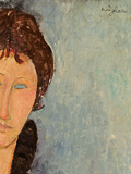 Woman with Blue Eyes  C1918 (Oil on Canvas) (Detail of 96792)