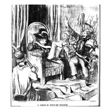 The Paris Urchin in the Tuileries'  from 'Le Charivari'  4 March  1848 (Litho)