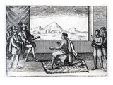 The Meeting of Queen Nzinga of Ndongo and Joao Correia De Sousa the Portugese Govenor of Luanda