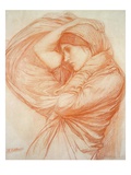 Study for 'Boreas' (Red Chalk on Tinted Paper)