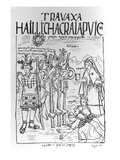 Triumphal Songs for August  the Month of Turning the Soil (Woodcut)