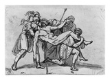 Death of Meleager (Pen and Brown Ink and Grey Wash and Pierre Noire on Paper)