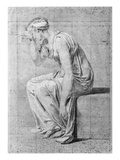 Camilla  Study for 'The Oath of the Horatii'  C1785 (Pencil on Paper)