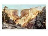 The Grand Canyon of the Yellowstone  1872 (Oil on Canvas)