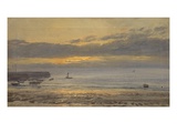 Before Sunrise  Scarborough - Low Water  1878 (Oil on Canvas)