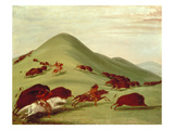 The Buffalo Hunt (Oil on Canvas)