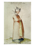 Nuremberg Woman  Watercolour