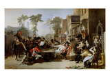 The Chelsea Pensioners Reading the Waterloo Dispatch  1822 (Oil on Wood)