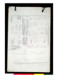 Sketch of Palazzo Dario (Pencil on Paper)