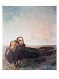 L'Ange Du Destin (Oil on Canvas)