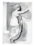 Figure Study from the 'Roman Album'  1770 (Pen  Ink and Wash on Paper)