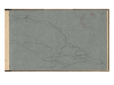 The Petit-Ailly and the Customs Officers' Hut (Pencil on Paper)