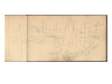 View of a Harbour (Pencil on Paper)