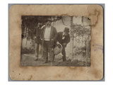 Claude Monet (1841-1926) When Young in His Garden (Gelatin Aristotype Print) (B/W Photo)