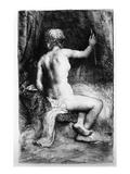 The Woman with the Arrow  1661 (Etching)