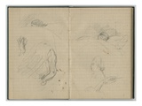 Young Girl Sleeping  Hands and Profile  from a Sketchbook  1886 (Pencil on Paper)