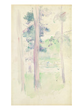Pines by the Lake  1893 (W/C on Paper)