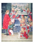 Ms 2167 F13V Maximilian Sforza Attending to His Lessons  Lombard  from 'Donatus Grammatica'