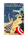 Deutschland: an Der Ostsee  C1930 (Colour Lithograph