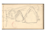 Haystacks at Giverny (Pencil on Paper)