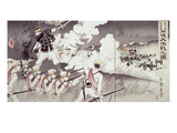 The Battle of Pyongyang During the Sino-Japanese War  No36 from an Album  Pub 1894 