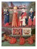 Nouv Acq Lat 1416 F121R St Anne with Three Married Women  from the 'Heures D'Etienne Chevalier'