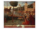 StUrsula Taking Leave of Her Father  C1500 (Oil on Panel)