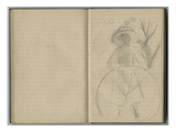 Julie Manet with a Hoop  from a Sketchbook  1888-89 (Pencil on Paper)