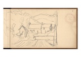Valley of Falaise  East of Giverny (Pencil on Paper)