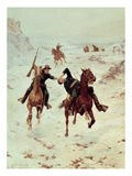The Despatch Riders  1900 (Oil on Canvas)