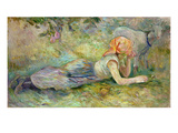 Shepherdess Resting  1891 (Oil on Canvas)