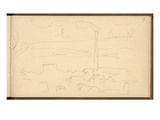 Factories Near Rouen (Pencil on Paper)
