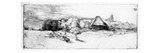 Landscape with a Tower  C1651 (Etching)