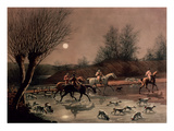 Returning Home by Moonlight (Colour Litho)