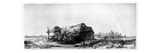 Landscape with a Cottage and Haybarn  Etched by James Bretherton (Etching)