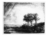 The Three Trees  Engraved by James Bretherton (Etching)