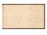 Sasso Valley  C1884 (Pencil on Paper)