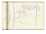 Weeping Willow (Purple Pencil on Paper)