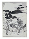Two Men  from a Manga (Colour Woodblock Print)