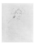 Head of a Woman (Verso) (See 383972 Recto) 1893  (Pencil on Paper)