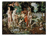The Judgement of Paris  1615 (Oil on Panel)